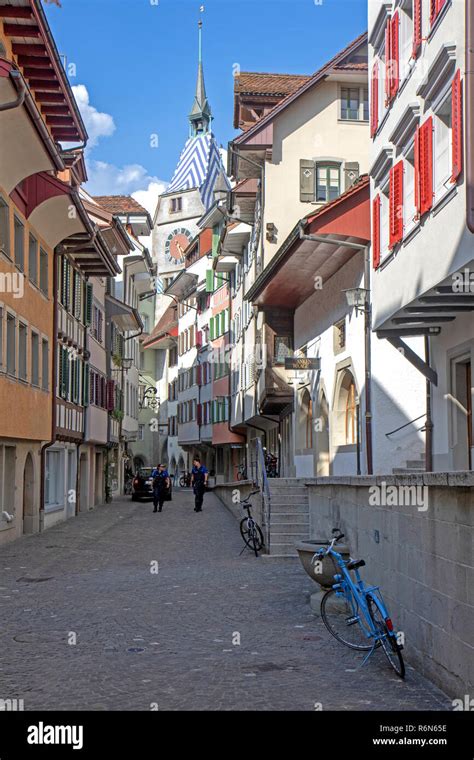 The old town of Zug Stock Photo - Alamy