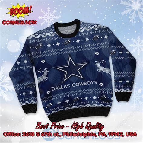 LIMITED DESIGN Dallas Cowboys Big Logo Ugly Christmas Sweater