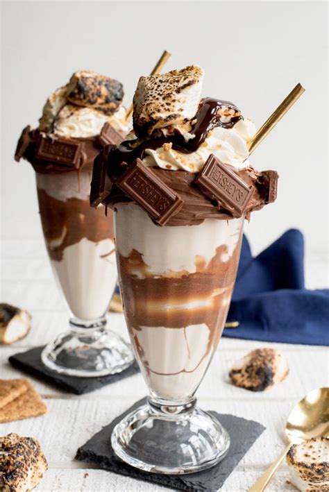 Decadent S'mores Freakshake Milkshake Recipe | TheBestDessertRecipes.com