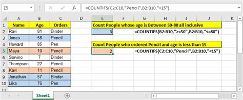 COUNTIFS Two Criteria Match