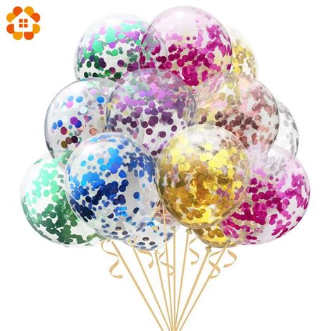 5PCS 12inch&18inch Large Confetti Air Balloons Latex Ballon Birthday ...