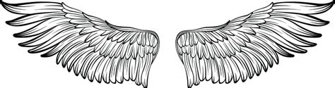 Realistic Angel Wings Drawings