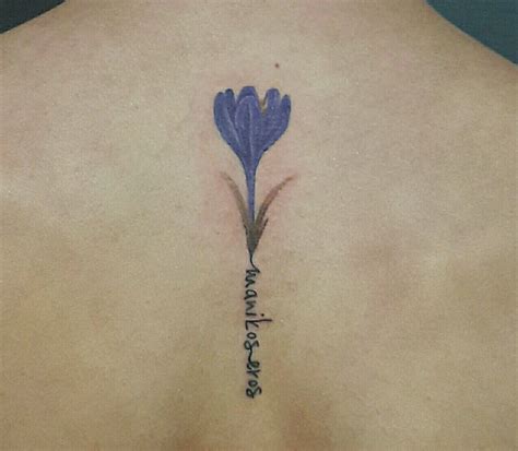 Flower Tattoo Crocus | Tattoos, Flower tattoo, Flower bouquet tattoo