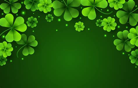 St Patrick's Day Clover Background 1978601 Vector Art at Vecteezy