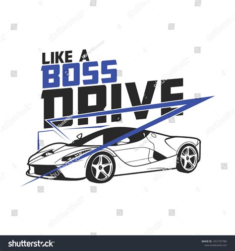 Like Boss Drive Modern Car Logo Stock Vector (Royalty Free) 1451737784