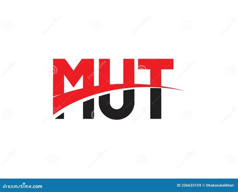 MUT Letter Initial Logo Design Vector Illustration Stock Vector ...