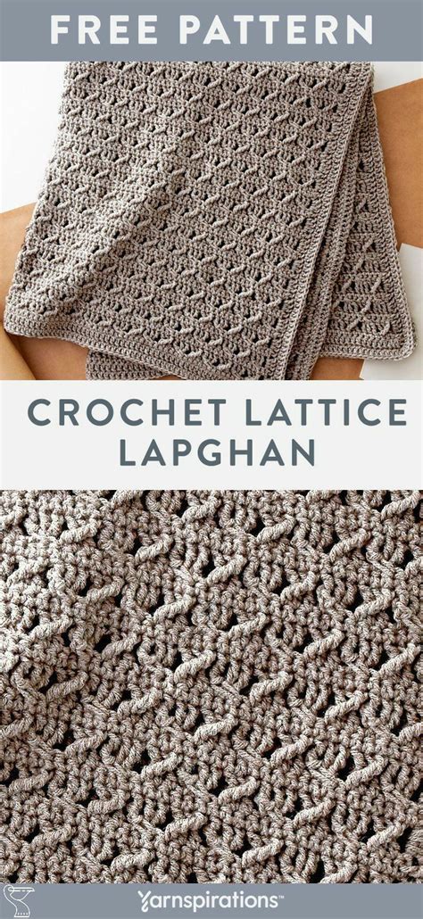 Crochet Lattice Lapghan | Afghan crochet patterns, Easy crochet ...