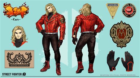 Street Fighter 6 "Outfit 3" Costume Concept Artwork for Ken, Cammy ...