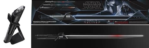 Star Wars The Black Series Mandalorian Darksaber Force FX Elite Lights ...