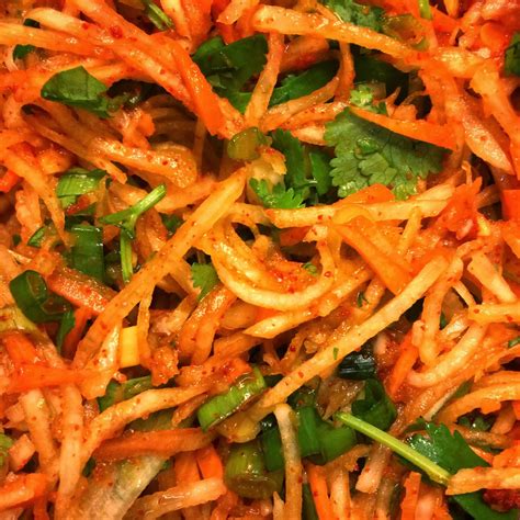 Allophile: Cilantro-daikon kimchi. Yep, you read that right. Well, it's ...