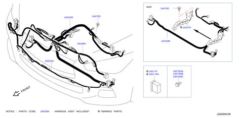 2024 Infiniti QX50 WAGON ESSENTIAL Harness Engine Room. HI, OUTPUT ...