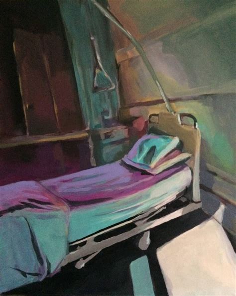 Hospital Bed Painting by Jürg Klingler | Saatchi Art