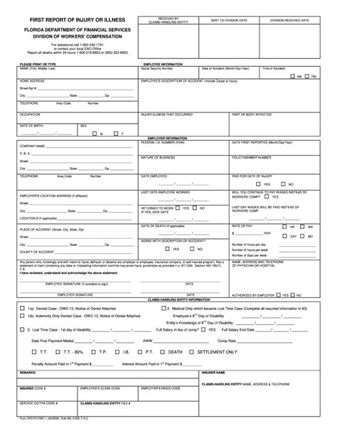 Workers compensation form pdf: Fill out & sign online | DocHub