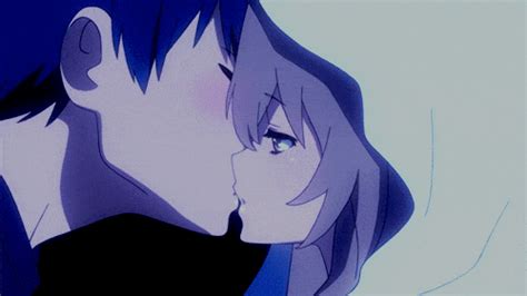 Beautiful Anime Kissing Gif