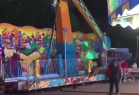 Terrifying video shows tragedy narrowly avoided when carnival ride ...