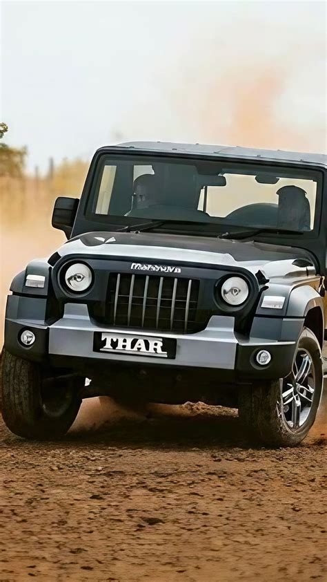 Mahindra Thar Car, Black Thar Drifting, black car, HD phone wallpaper ...