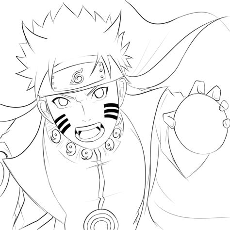 Naruto Kyuubi Mode Drawing