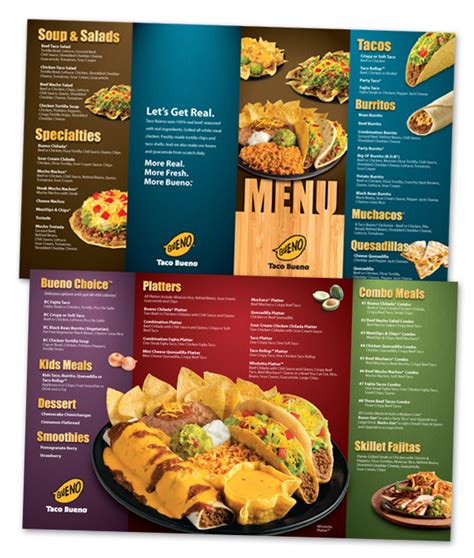 Taco Bueno Menu on Behance