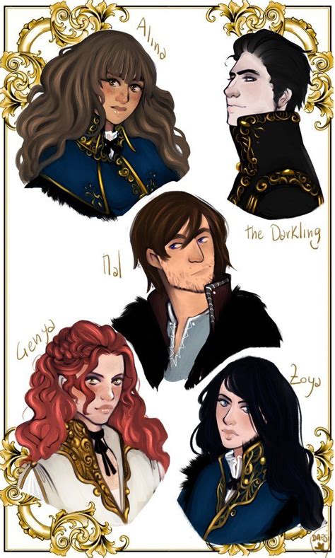 Alina, the Darkling, Mal, Genya and Zoya by alexielapril. Grisha ...