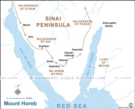 Mount Horeb Israel Map