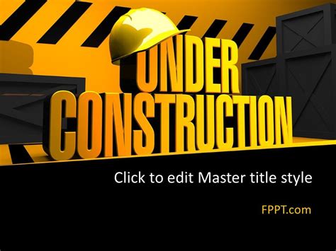 Free Under Construction PowerPoint Template - Free PowerPoint Templates