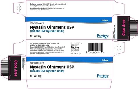 Nystatin Ointment - FDA prescribing information, side effects and uses