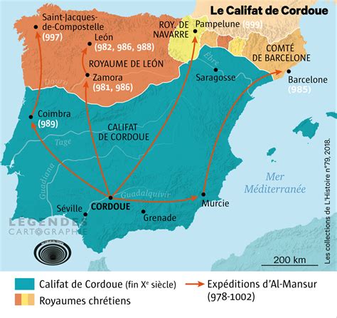 The Caliphate of Cordoba and the expeditions of... - Maps on the Web