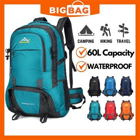 60L Premium Travel Bagpack Waterproof Backpack Hiking Bag Pack Travel ...