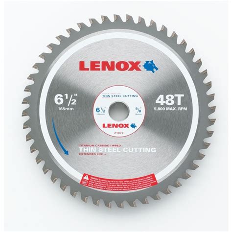 Lenox 21877TS612048CT Metal-Cutting Circular Saw Blade, Thin Steel, 6-1 ...