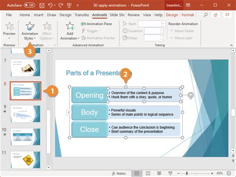 Add PowerPoint Animations | CustomGuide