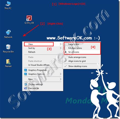 Windows 10 Desktop Icon Size How To Change The Size Of Desktop Icons ...