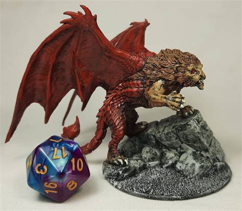 Manticore Dnd Miniature Painted for Dungeons and Dragons. - Etsy