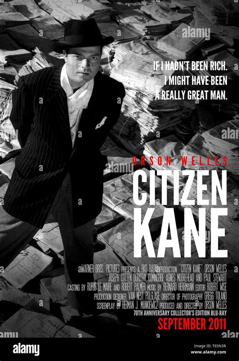 ORSON WELLES POSTER, CITIZEN KANE, 1941 Stock Photo - Alamy