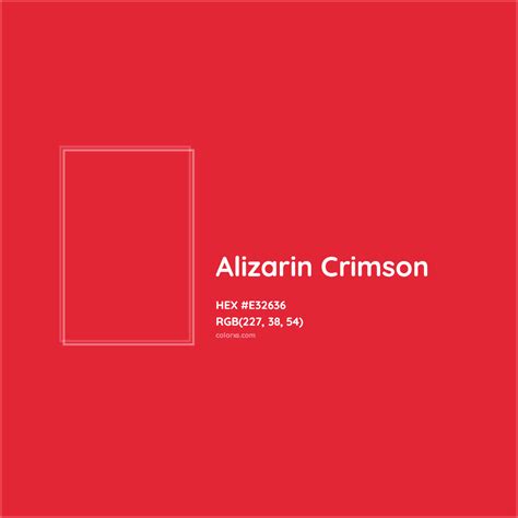 About Alizarin Crimson - Color meaning, codes, similar colors and ...