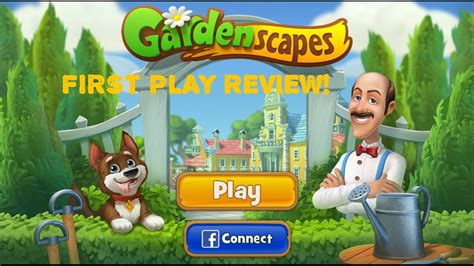 Gardenscapes - a fun match 3 game! First play review! - YouTube