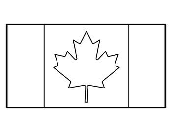 Free Printable Canadian Flag Coloring Pages