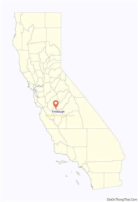 Map of Firebaugh city - Thong Thai Real