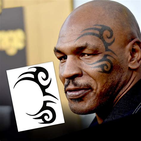 Mike Tyson Tribal Design Temporary Tattoos (2-Pack) | Skin Safe | MADE ...