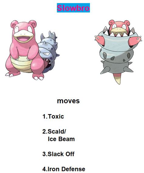 Slowbro moves by RedDemonInferno on DeviantArt