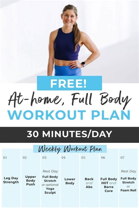 FREE Weekly Workout Plan (Full Videos) | Nourish Move Love