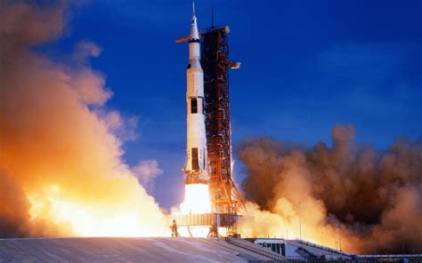 Saturn V, Rocket, Launch pads, NASA, Apollo, Scanned image Wallpapers ...