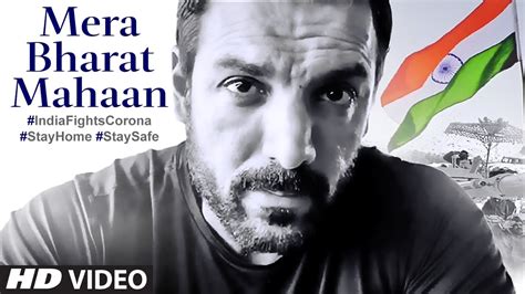 Mera Bharat Mahaan | John Abraham | India Fights Corona | Stay Home ...