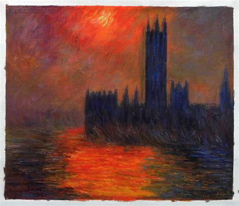 Houses of Parliament Sunset Claude Monet Hand-painted Oil - Etsy UK