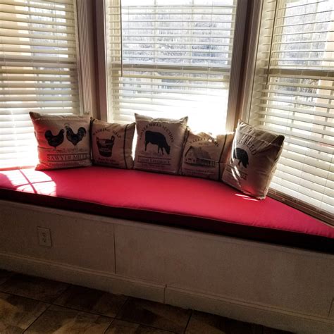 Custom Bay Window Seat Cushion, Trapezoid Cushion With Cording, Bench ...