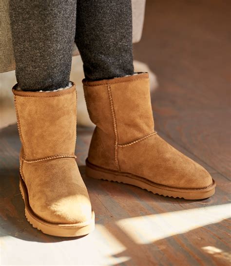 Chestnut 100% Sheepskin | Womens Sheepskin Slipper Boots