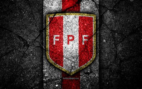 Download wallpapers Peruvian football team, 4k, emblem, grunge, North ...