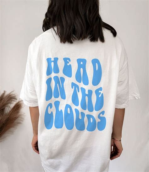 Head in the Clouds Y2k Tshirt VSCO Shirt Cute Trendy Oversized T Shirt ...