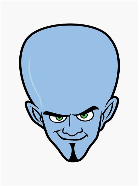 "Megamind Head Cutout" Sticker for Sale by oglemke | Redbubble