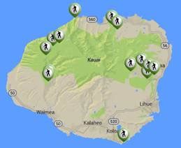 Kauai Hiking Trails Map - Draw A Topographic Map