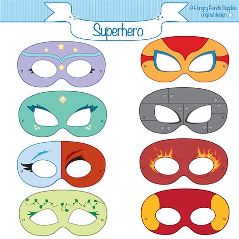 Printable Superhero Mask